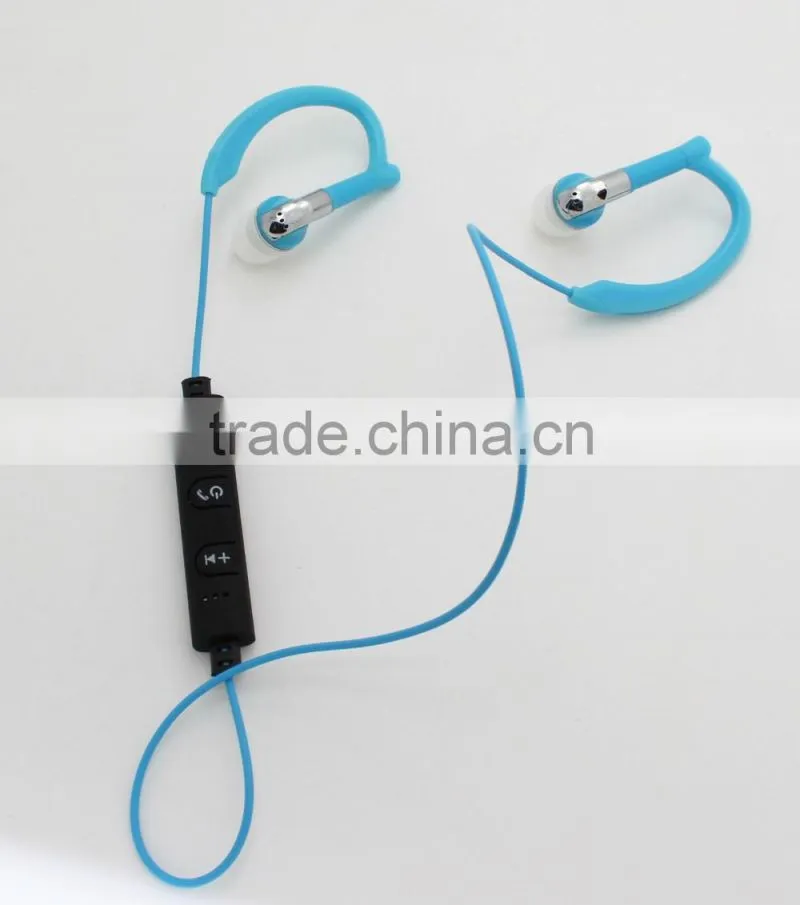 2016 low price bluetooth wireless earhook Bluetooth head phone with Micro in-ear ear phone