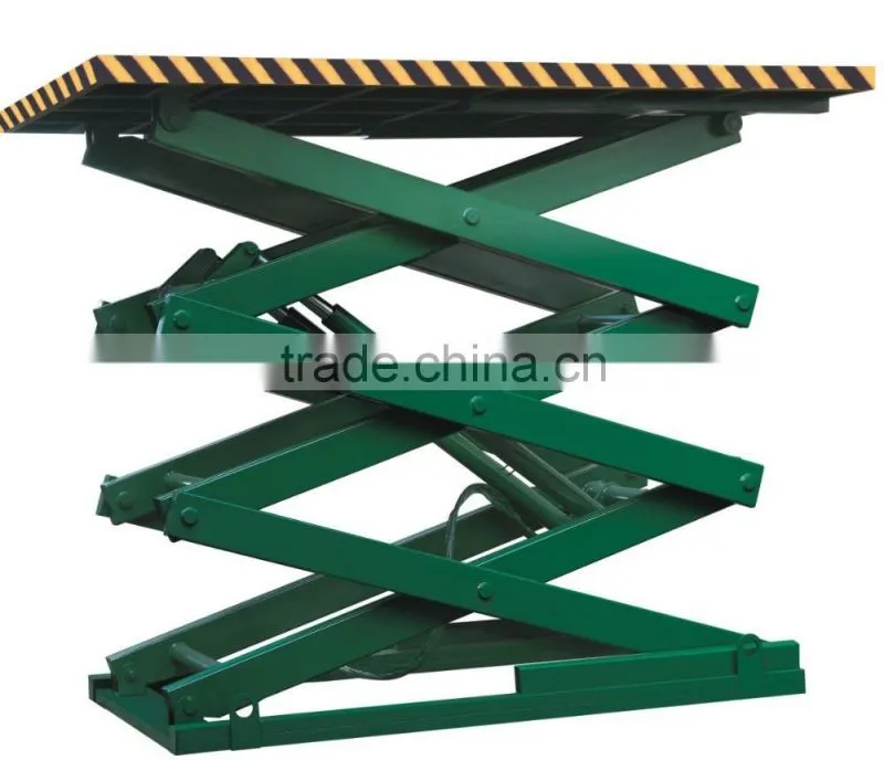 1-10 ton stationary hydraulic scissor lift table with large carrying capacity