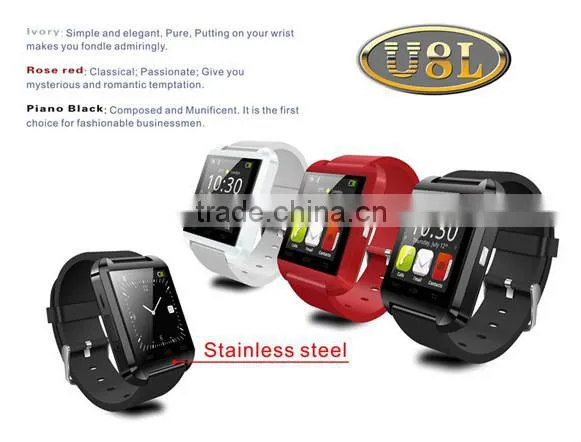 2016 hot sale ! sport water resistant bluetooth smart u8l android watch