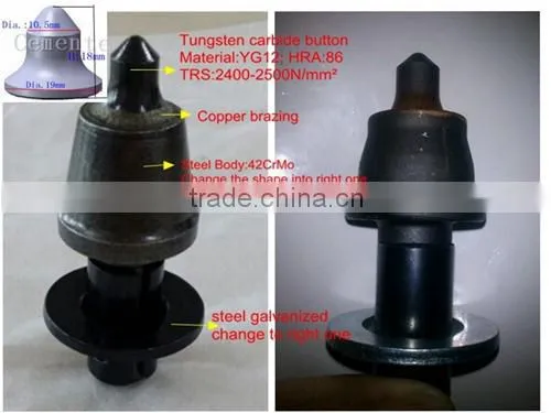 Tungsten carbide coal cutting picks