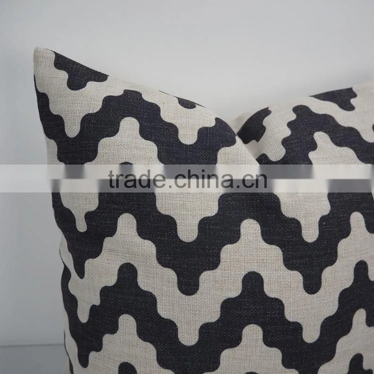 Linen/Cotton square decorative sofa bed car back pillow case geometry printed pillows cushion/cover