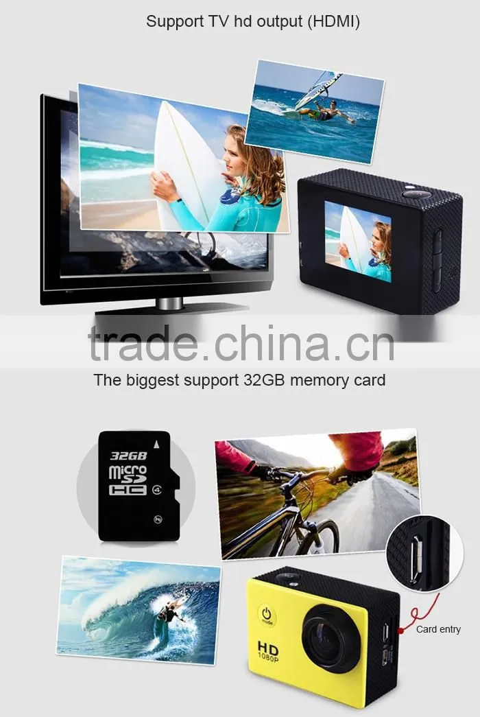 Wholesales 2.0inch wifi full hd 1080p action camera sj7000 sport camera
