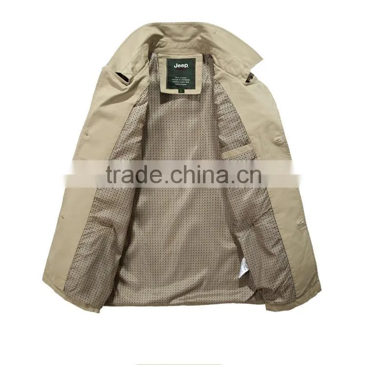 Dust coat type cotton jacket