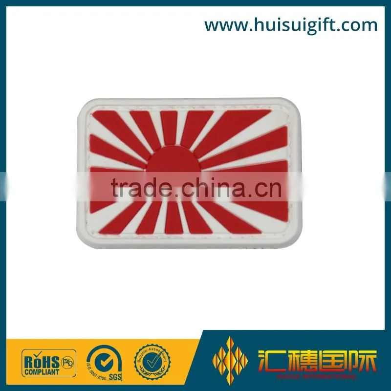 wholesale promotional fashionable PVC badge custom design