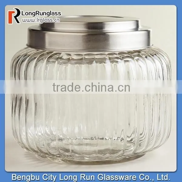 LongRun 4.5oz Cylinder Spice Jars with Metal Shaker Lids Hand Made Glassware Hot Sale