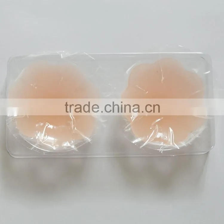 Junyan hot sale adhesive sexy nude silicone nipple cover nipple pasties
