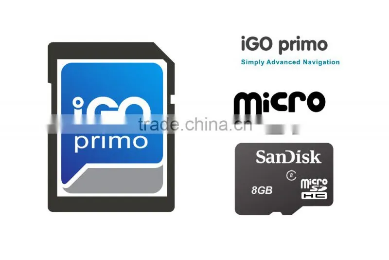 Supporting Igo genuine map android system GPS navigation with wifi and backup camera display for any cars