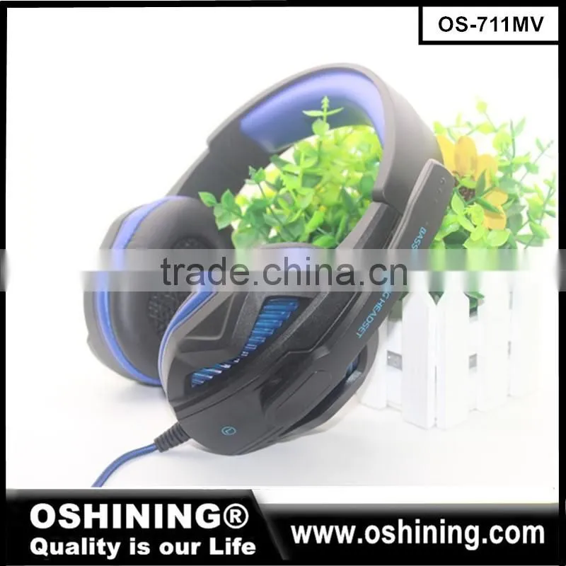 2016 New product wired silent disco headphone with mic (OS-888MV)