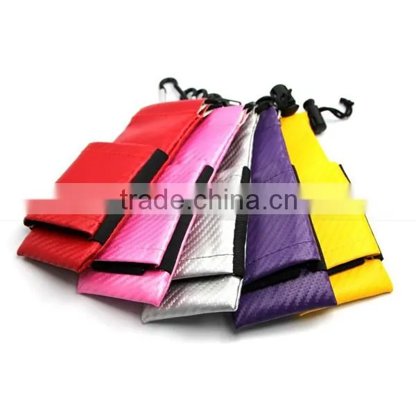 Hot selling ecig carrying case colorful small ego bag zipper ego battery carrying bag