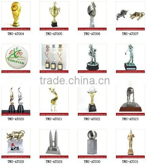 2016 new design metal award trophy golden figurine pewter olympic trophy