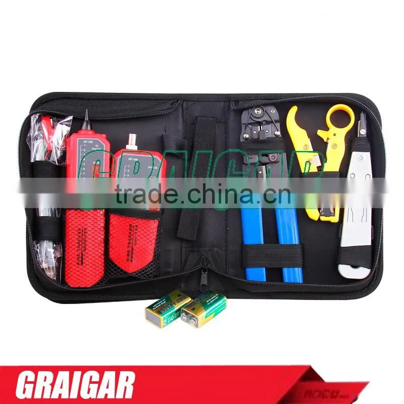 Network Toolkit NF-1203 include Wire tracker NF-268 Punch Down Tool RJ45 Plug Crimp