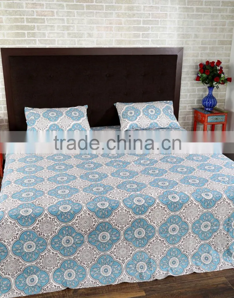 Cotton Bed Sheet New Designer Floral Printed Wholesale Bed Sheet Manufacturer In India