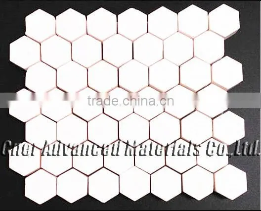 20*20*5mm High alumina ceramic tiles, wear resistant ceramic dimple tile
