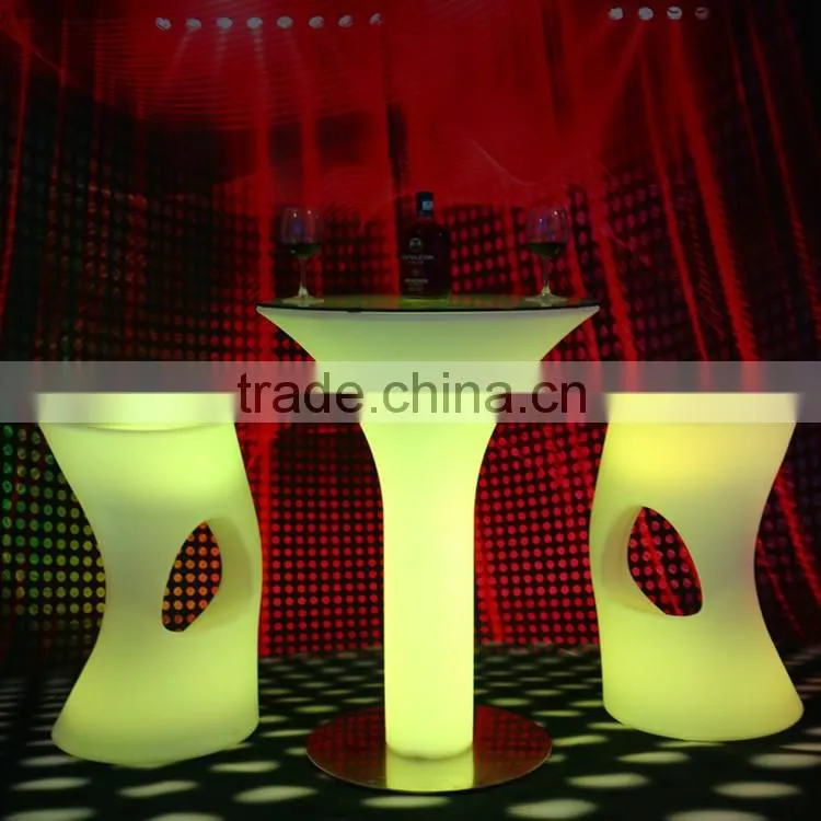 PE material cheap nightclub led bar furniture