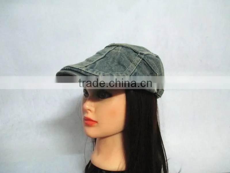 custom beret hats and caps wholesale denim beret hat for woman