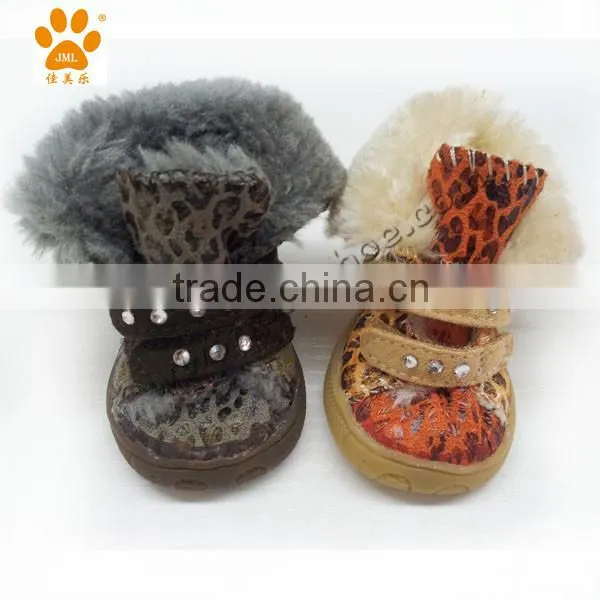 JML 2015 Pet Supply Warm Snow Shoes Rubber Dog Boots