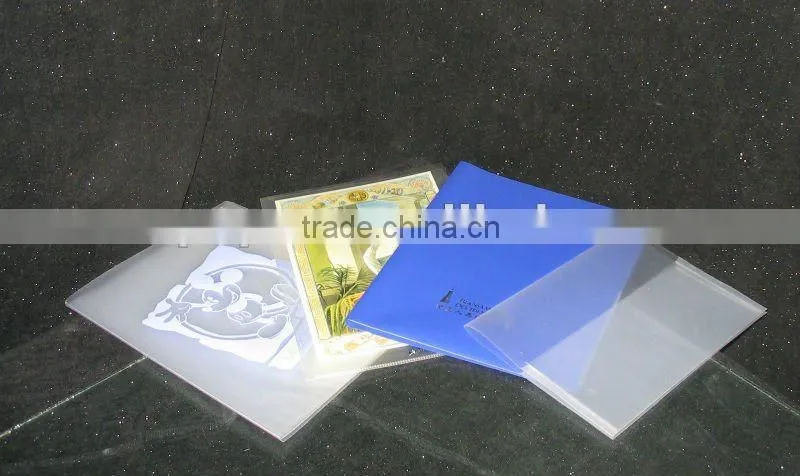 Fancy clear L shape file folder UV Printing