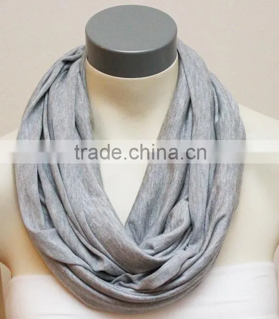 super soft bamboo spandex light grey top quality European fashion nursing wrap scarf poncho