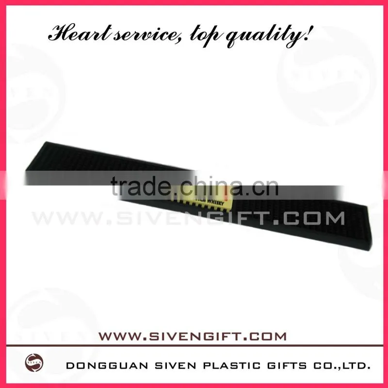 Eco-Friendly Soft Silicone PVC Logo Bar Rail Mats