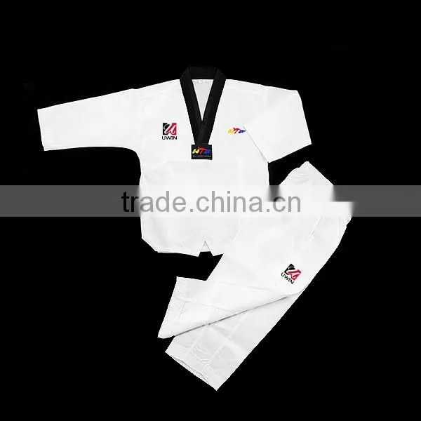 UWIN 2016 new style WTF training kimono Taek won do uniform 100% cotton 65% cotton