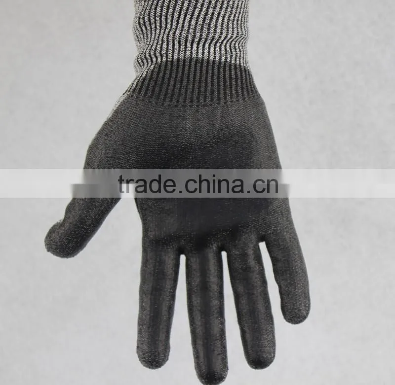 QL PU Palm Dipping oilfield pu cut 5 glove