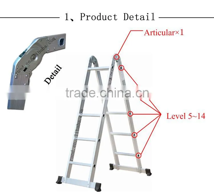 RD aluminum folding climbing rope metal bunk beds ladder