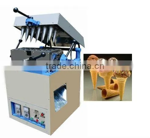 ice cream cone filling ice cream cone waffle making ice cream cone maker machine