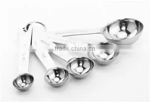 Round scoop metal measuring spoon