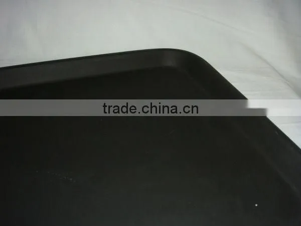 Heavy duty non-slip service tray, rectangular
