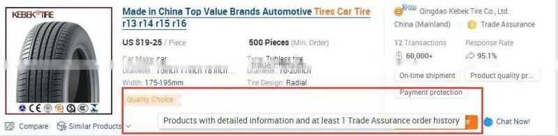 High quality all kind of tyres made in China