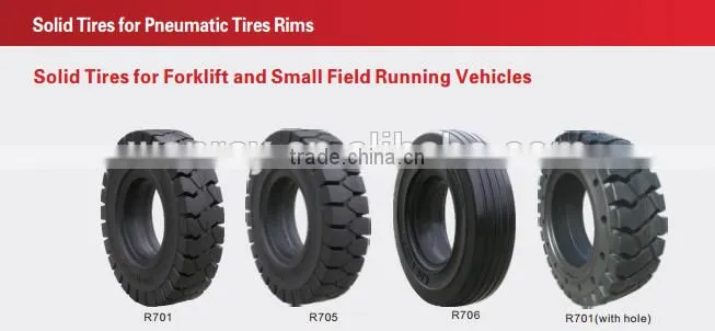 non marking forklift tires 600-9 white from china