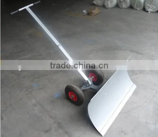 snow pusher shovel with two handle