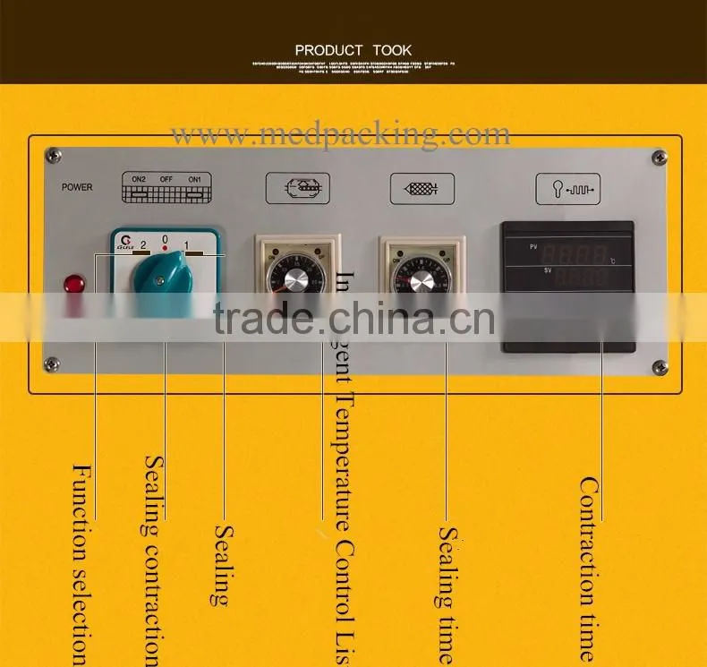 FM5540 Shrink film packaging machine/sealing and cutting machine