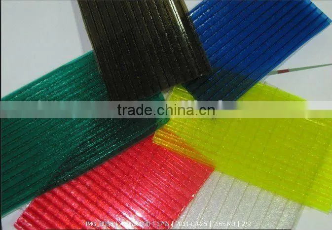 orange polycarbonate sheet pc hollow sheet