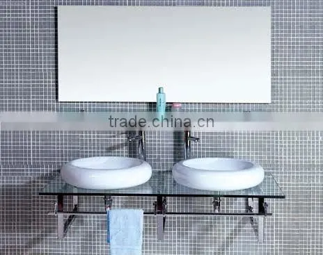 3-6mm Unframed etched Frameless Bathroom Mirror