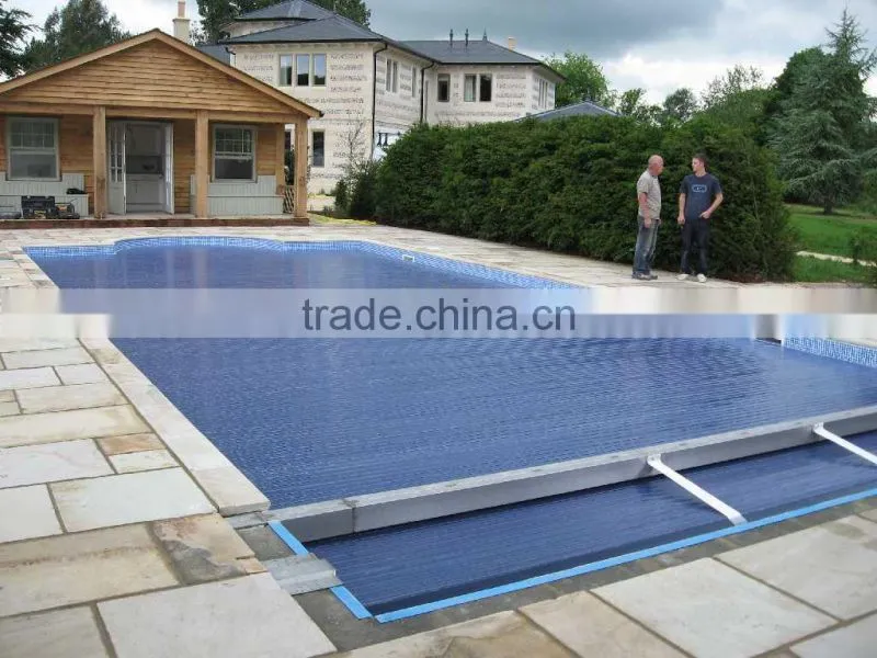 UV resistant Waterproof pvc strength swimming pool cover with roller
