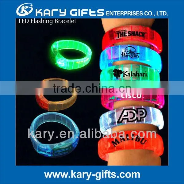 flashing concert sound activated led music bracelet