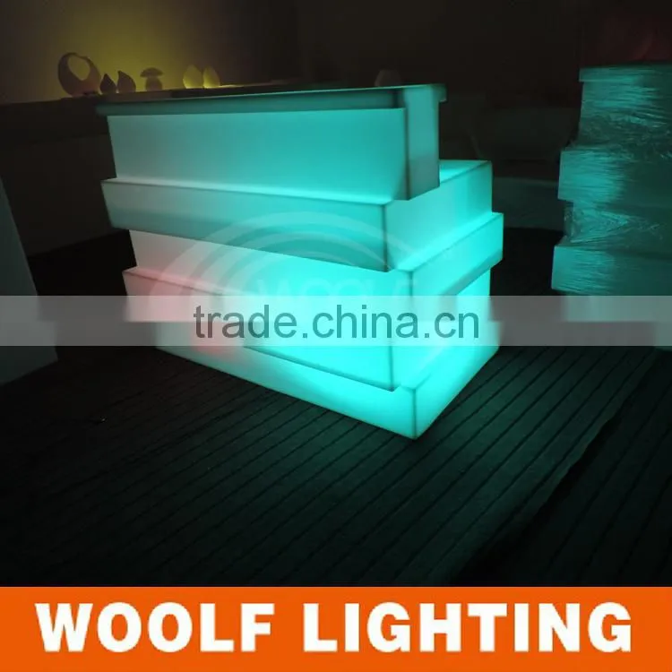 Unique Design LED Light Luminous Color Changing Bar Counter