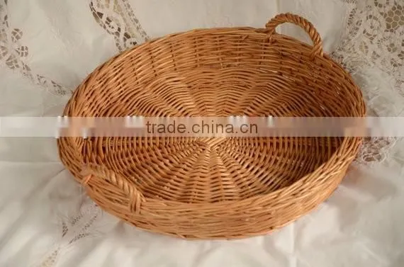 2016 oval cheap willow bread basket with neat linner