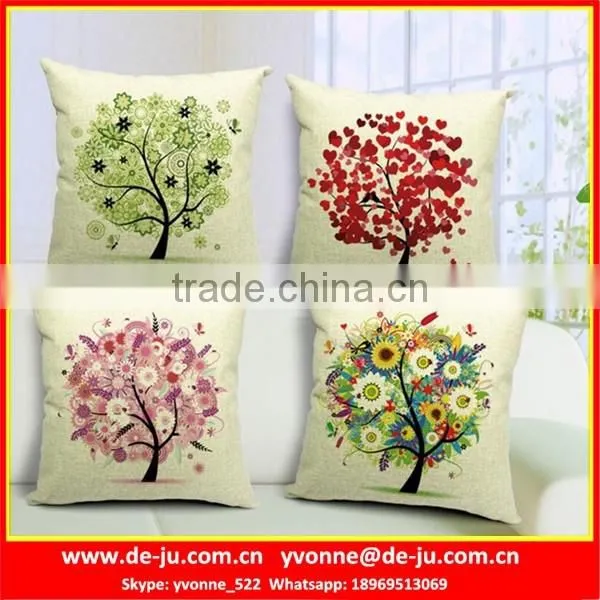 Colorful Tree Cushion Cover For Office Chair