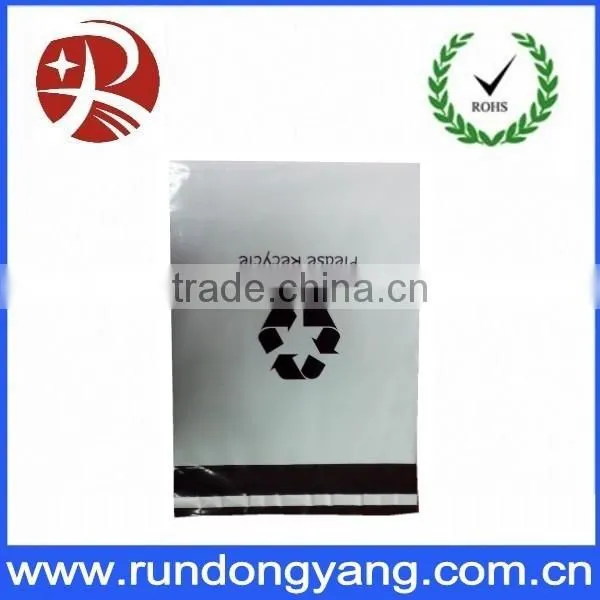 Printed grey plastic mailing poly bags with self adhesive