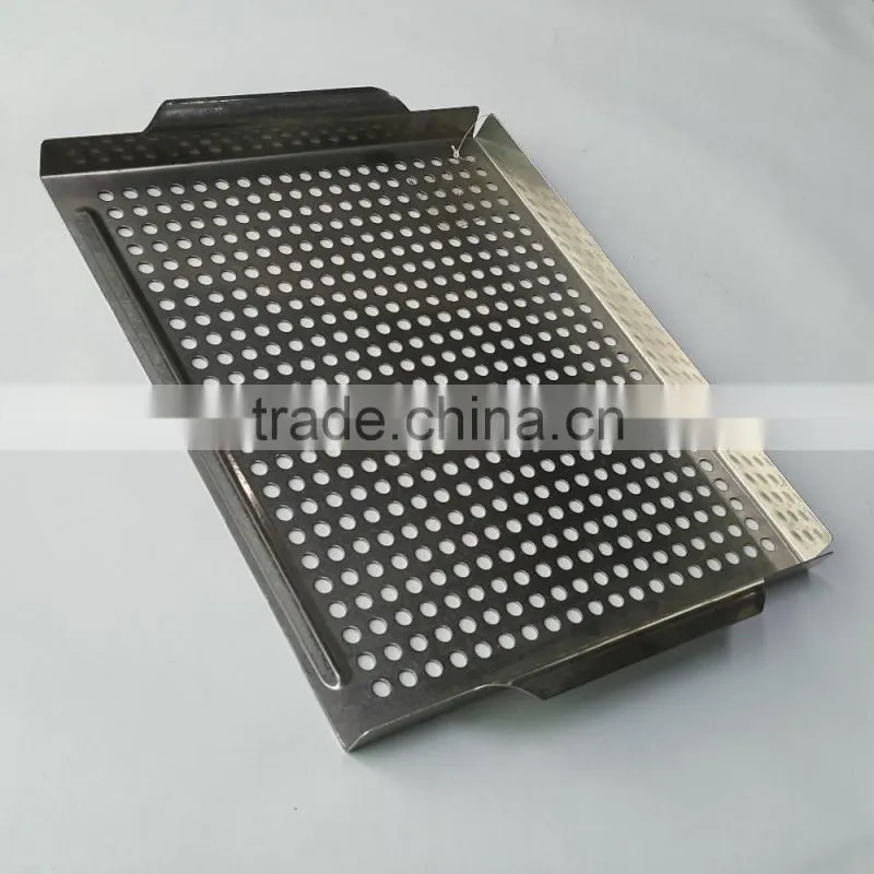 Non-stick iron square Grill bbq basket