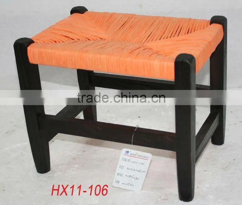 Vintage wooden seat stool for children