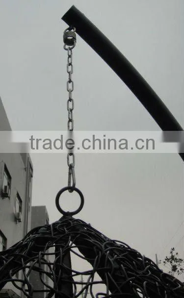 Rattan hanging egg chair
