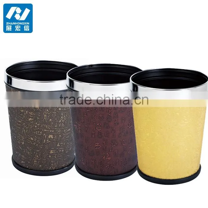 Indoor stainless steel swing lid waste disposal bin