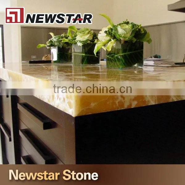 Made in China polished backlit onyx countertop