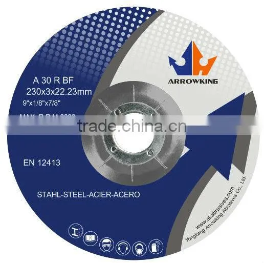 9" 230x2x22.2mmT41-Reinforced Fiber Resin Ultra-thin Cutting off Wheels for Metal