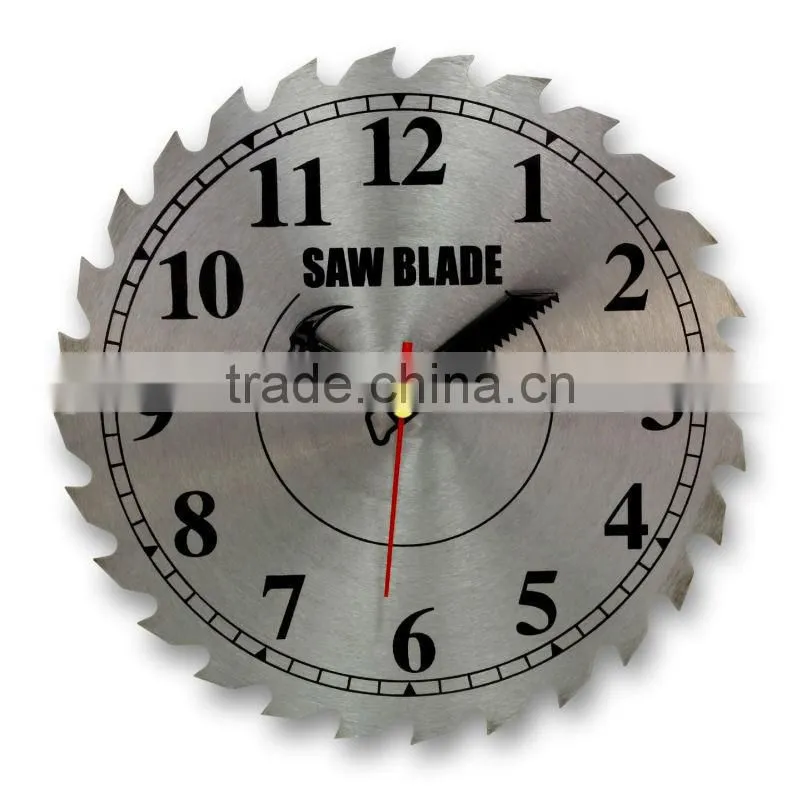 saw blade clock, saw clock