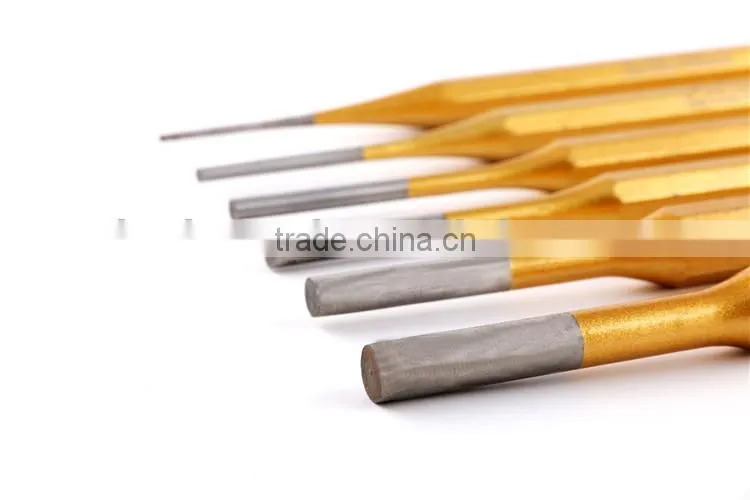 Professional 6pcs golden chisel set with high quality