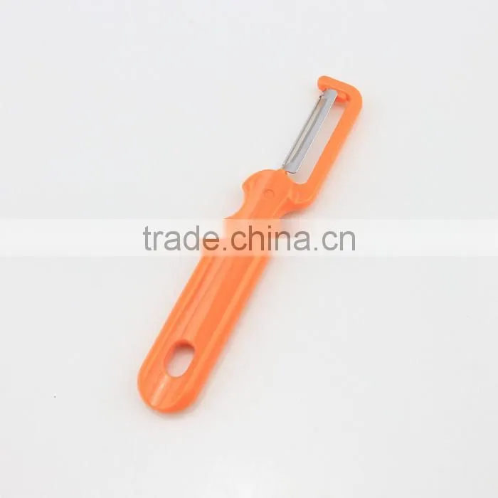 Plastic Flat Handle Stainless Steel Blade Vegetable Peeler